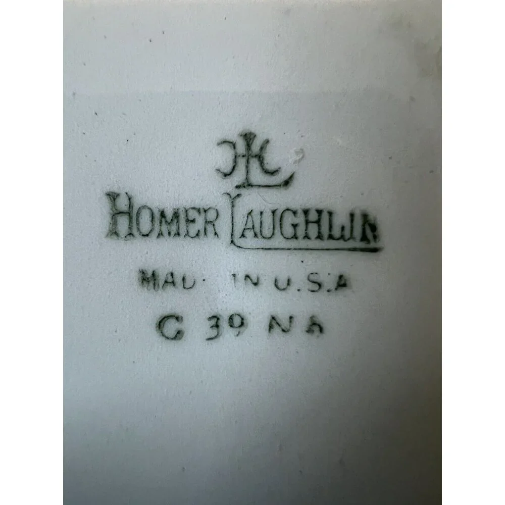 Homer Laughlin Kitchen Kraft Art Deco Tree Pattern, 6 1/4” Plates 1939, 4 Plates